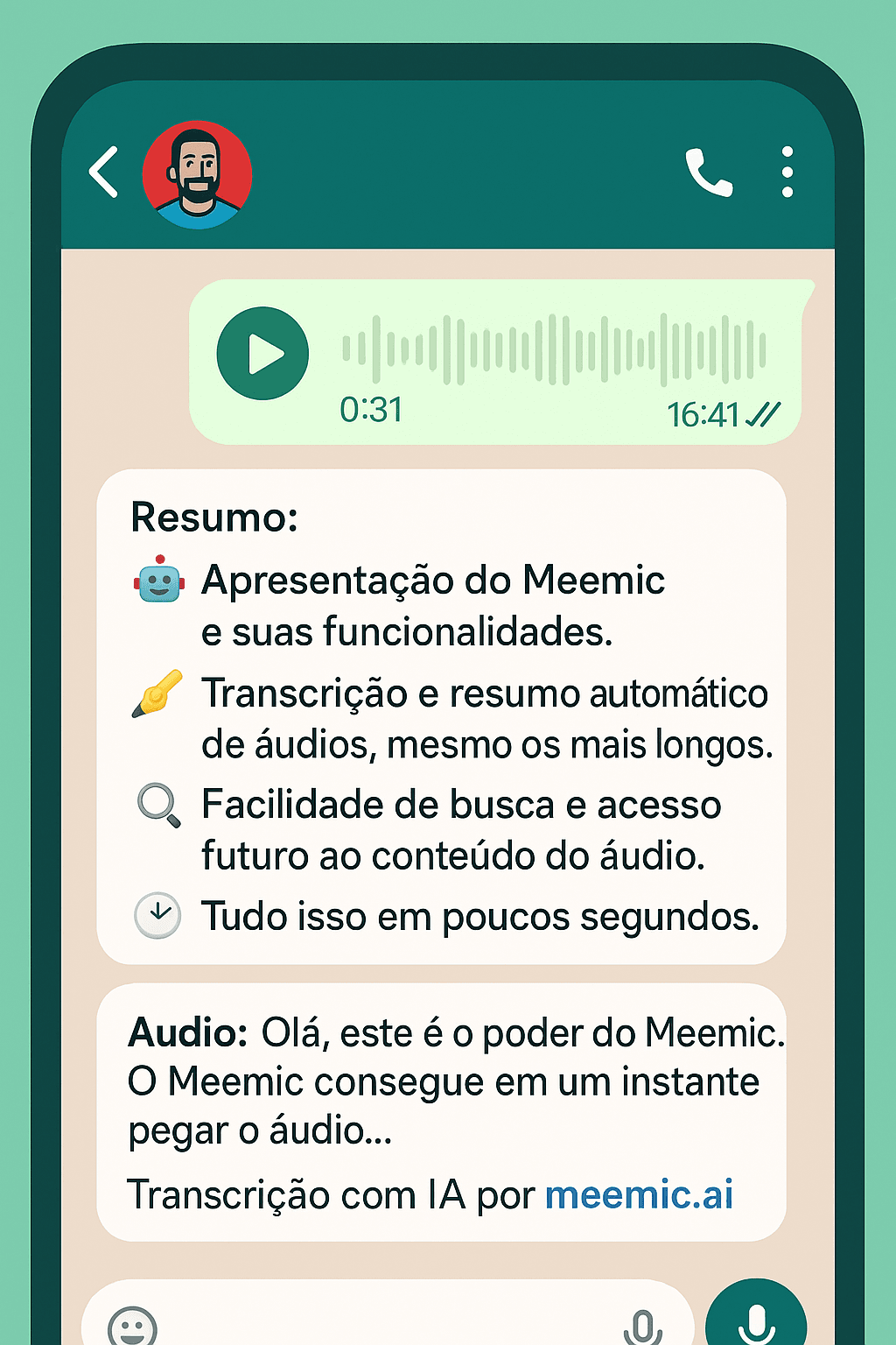 Meemic - IA que ouve por você 👌🏼
